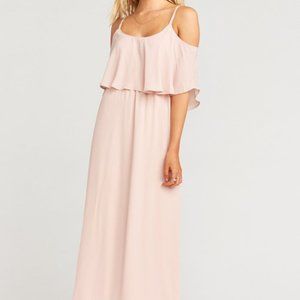 Show Me Your Mumu Caitlin Ruffle Dusty Blush